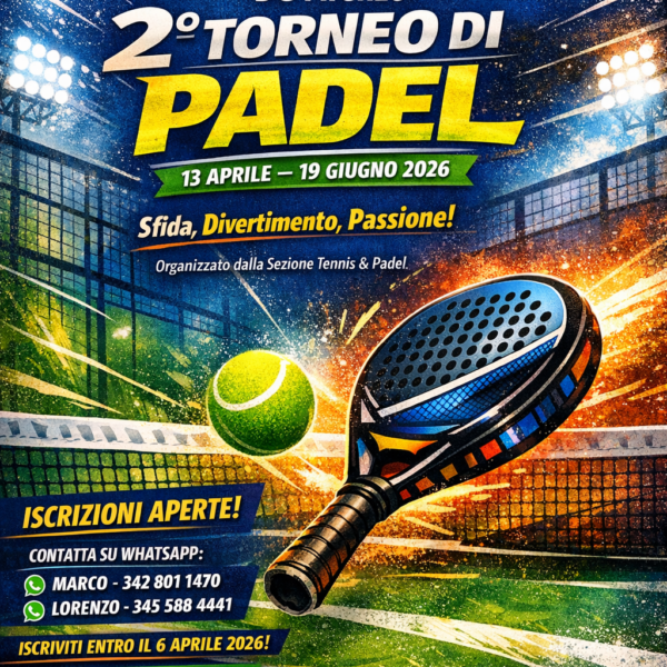 Torneo di Padel – 2° Edizione